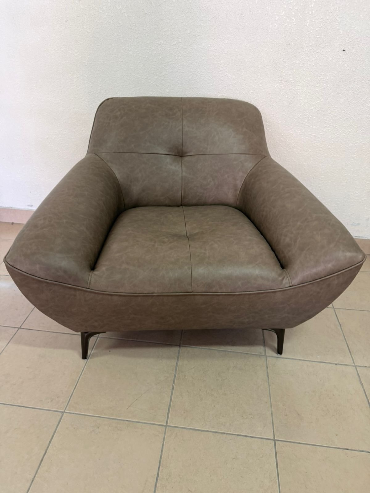 Home Center Radcliffe Faux Leather Armchair.