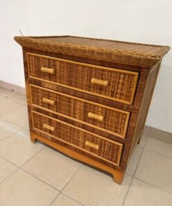 Rattan chest of drawers