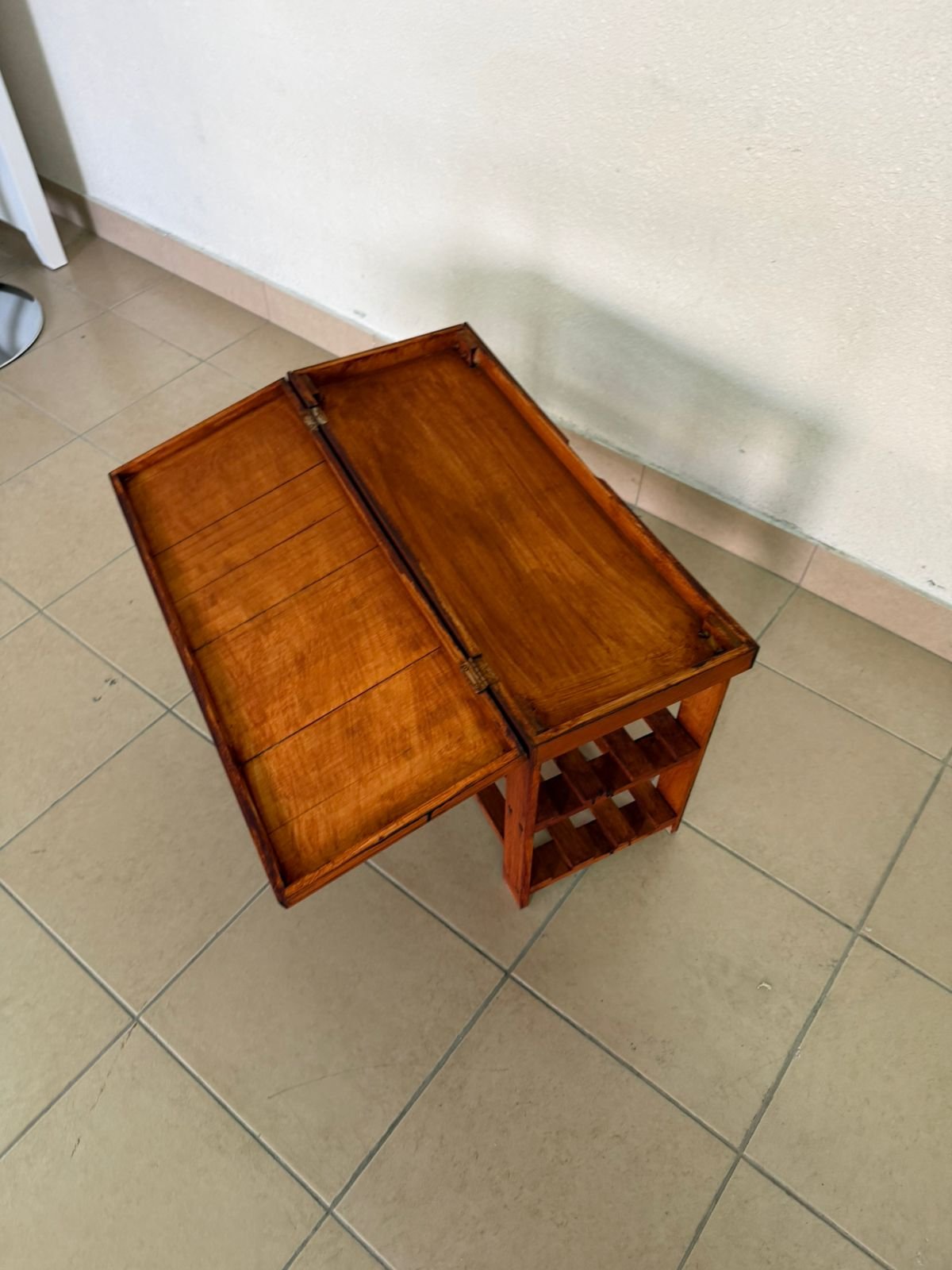 A modern wooden shoe storage bench - Image 14