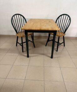 Dining table with two chairs