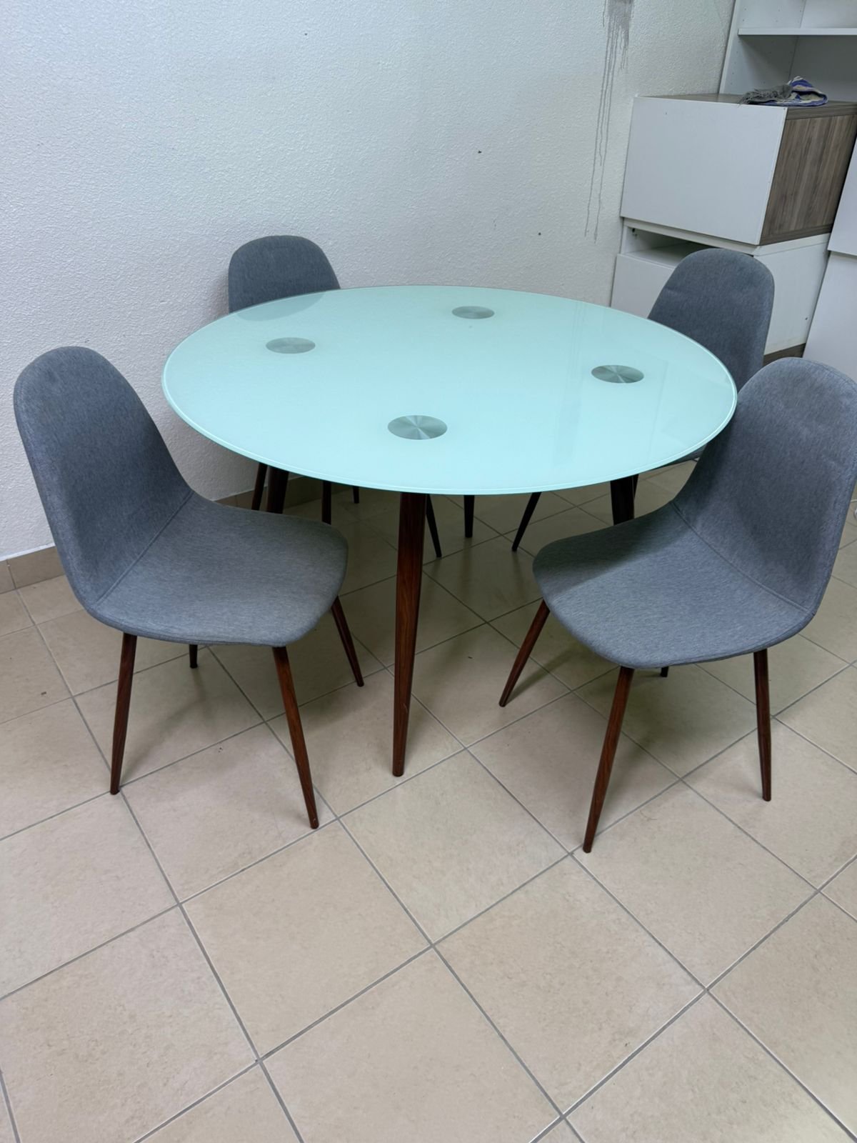 Dining table with four chairs