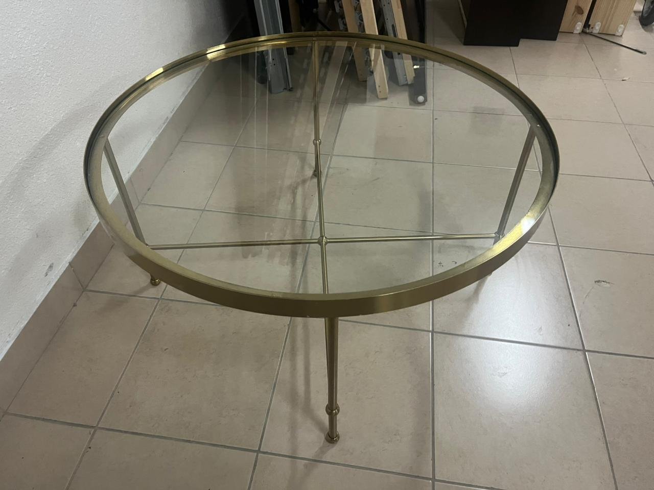 TORSJÖ coffee table in gold and glass from IKEA. - Image 9