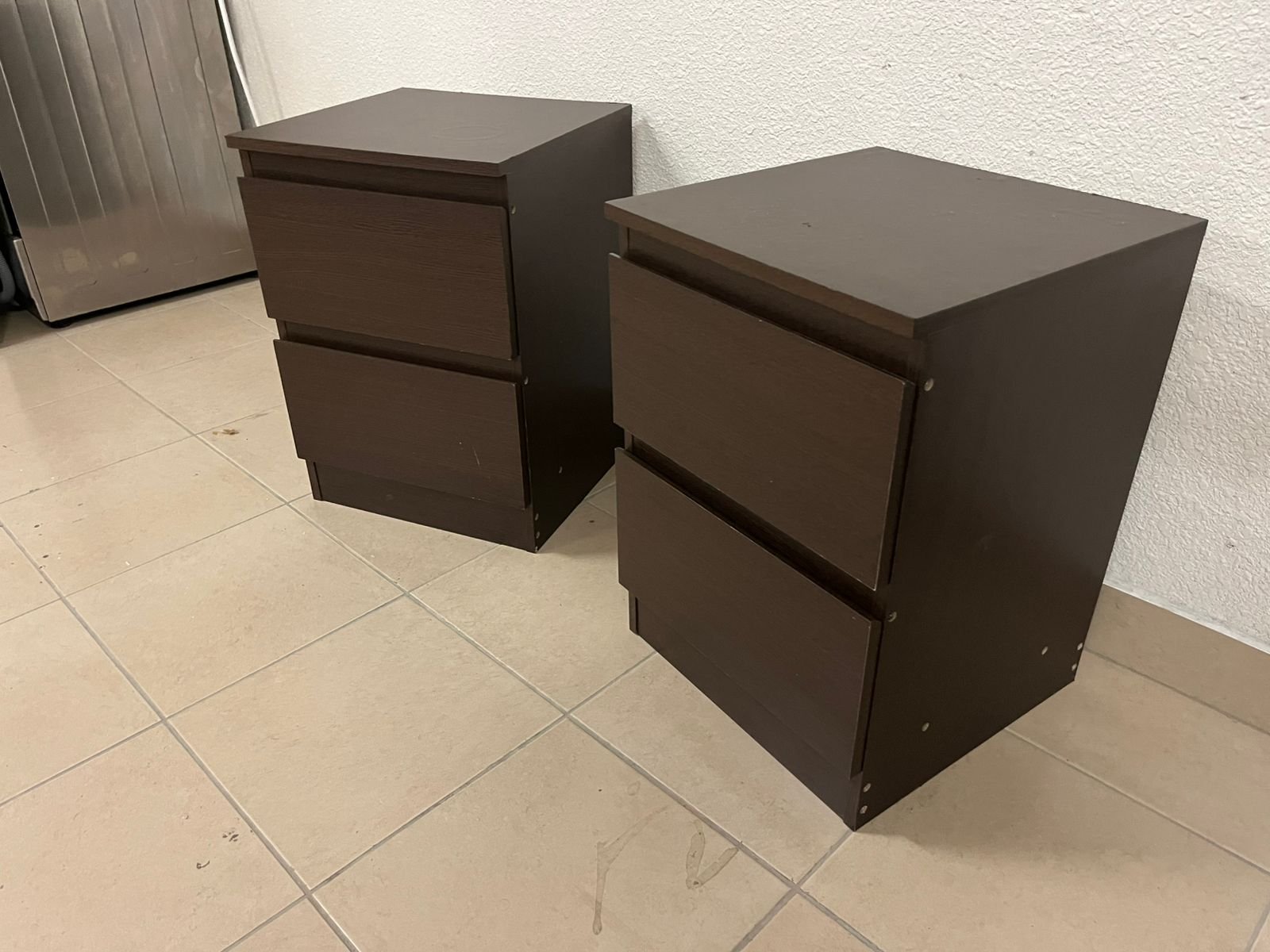 KULLEN bedside tables from IKEA, dark brown - Image 2