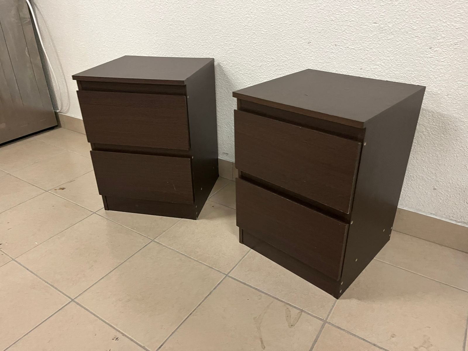 KULLEN bedside tables from IKEA, dark brown - Image 3