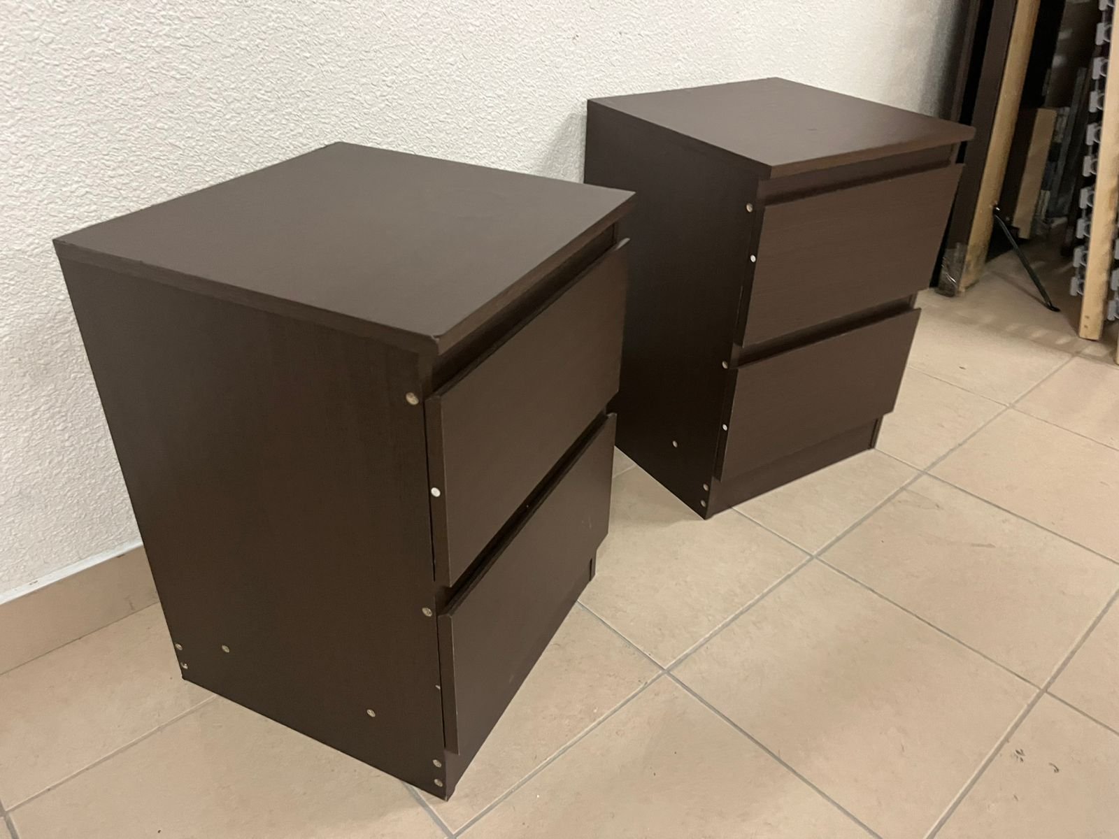 KULLEN bedside tables from IKEA, dark brown - Image 5