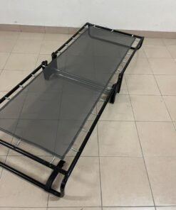 A foldable bed suitable for guests and camping