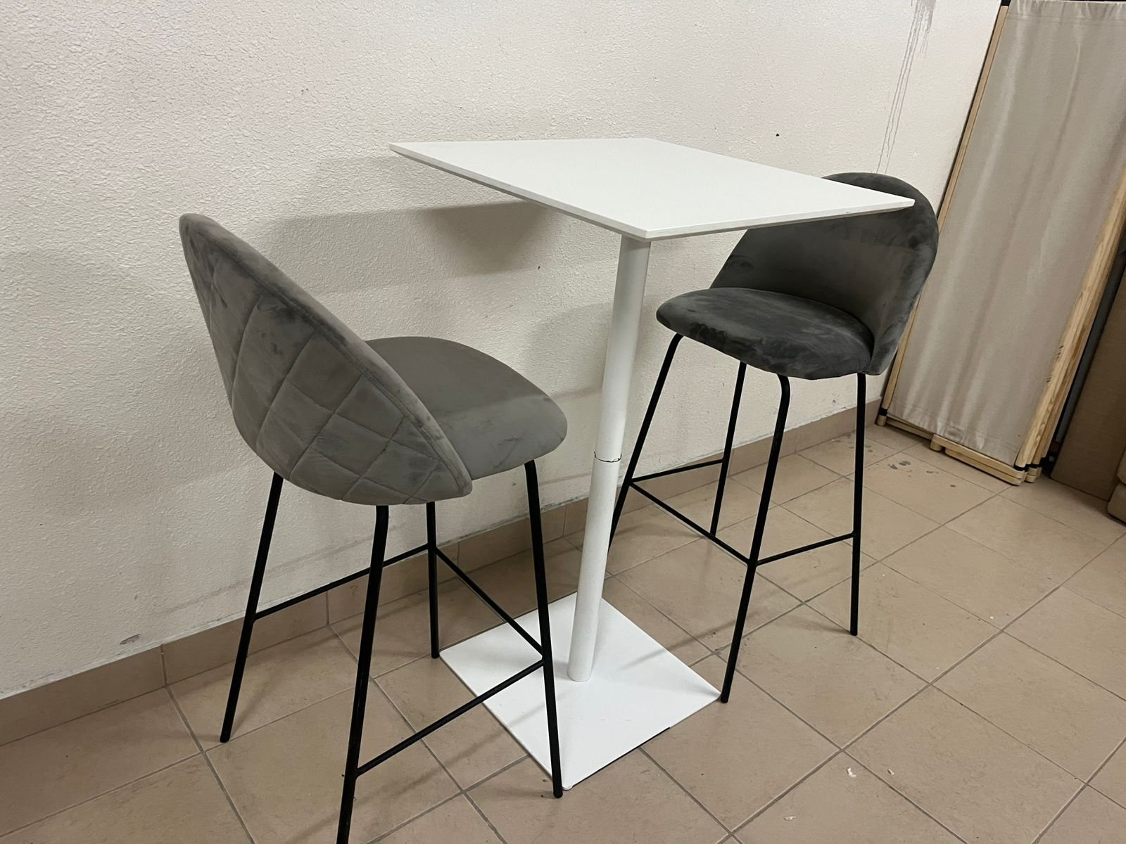 Bar table with two chairs
