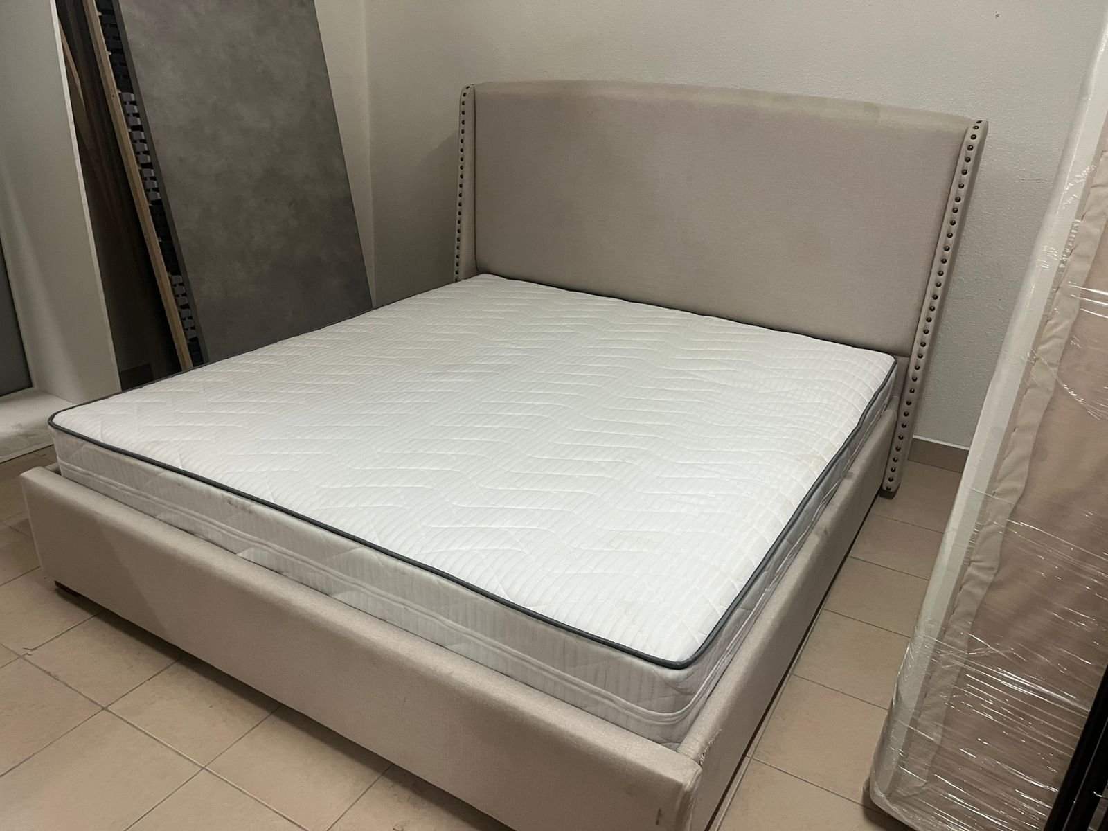 Bed with mattress from Home Centre