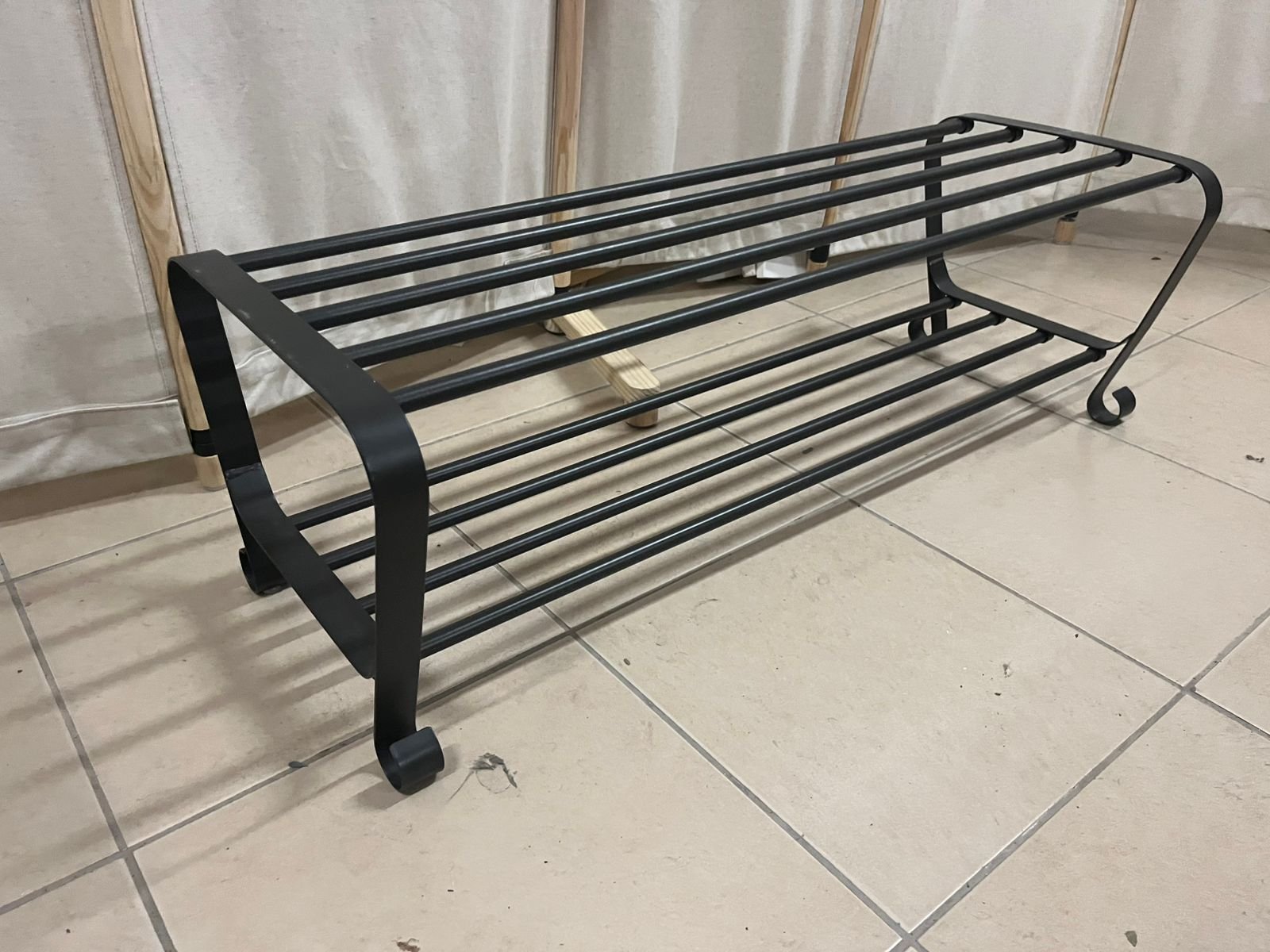 IKEA BAGGEBO shelving unit in black - Image 2