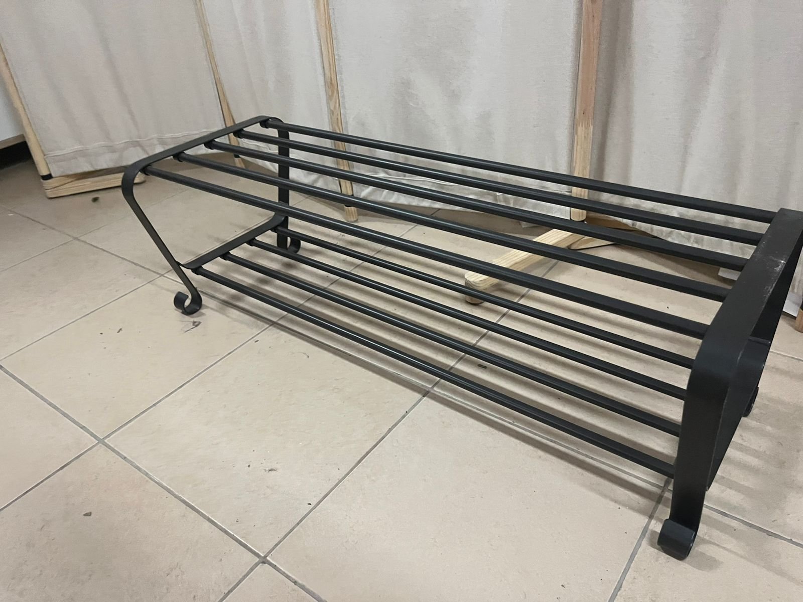 IKEA BAGGEBO shelving unit in black - Image 3