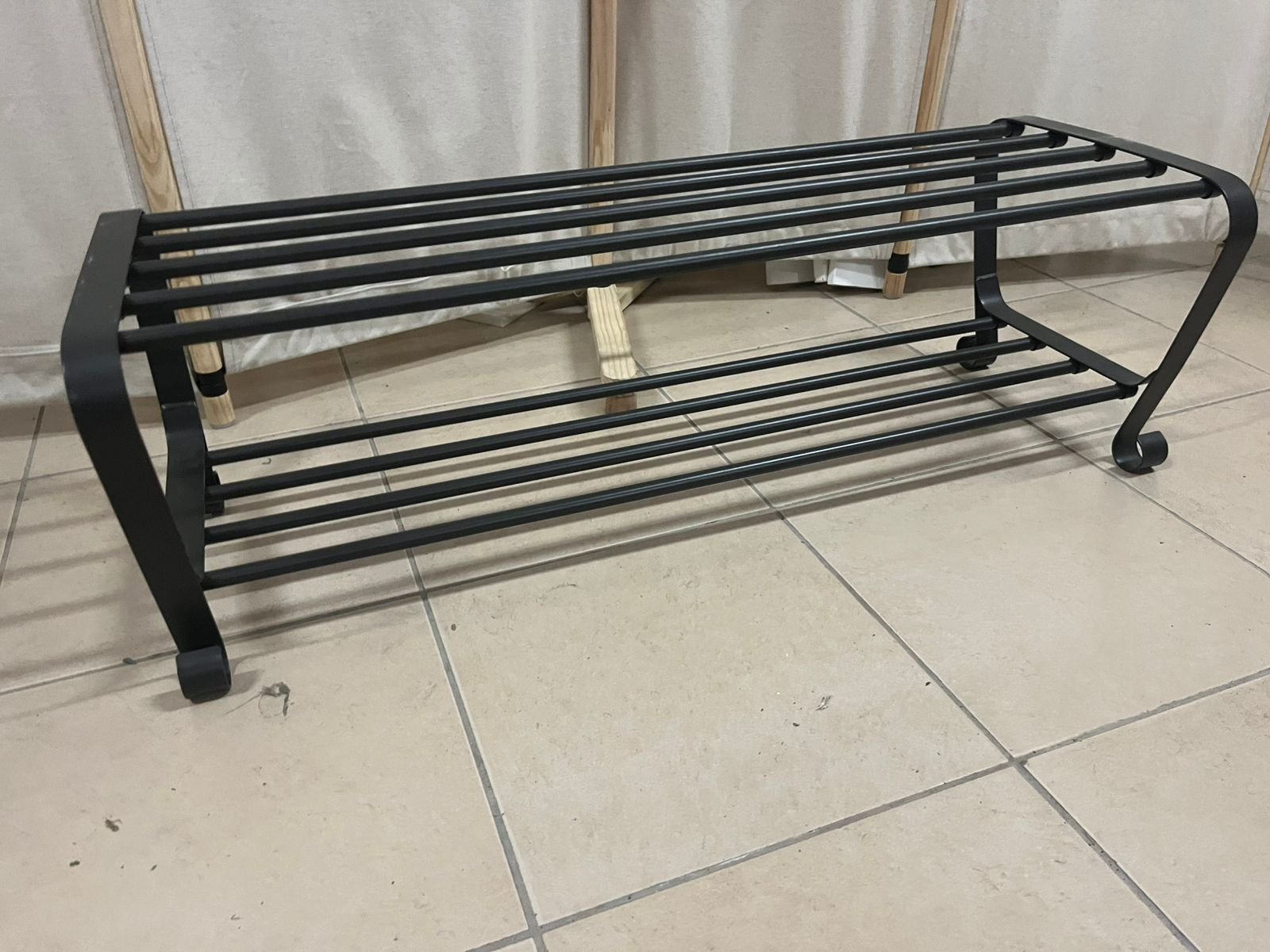 IKEA BAGGEBO shelving unit in black - Image 6