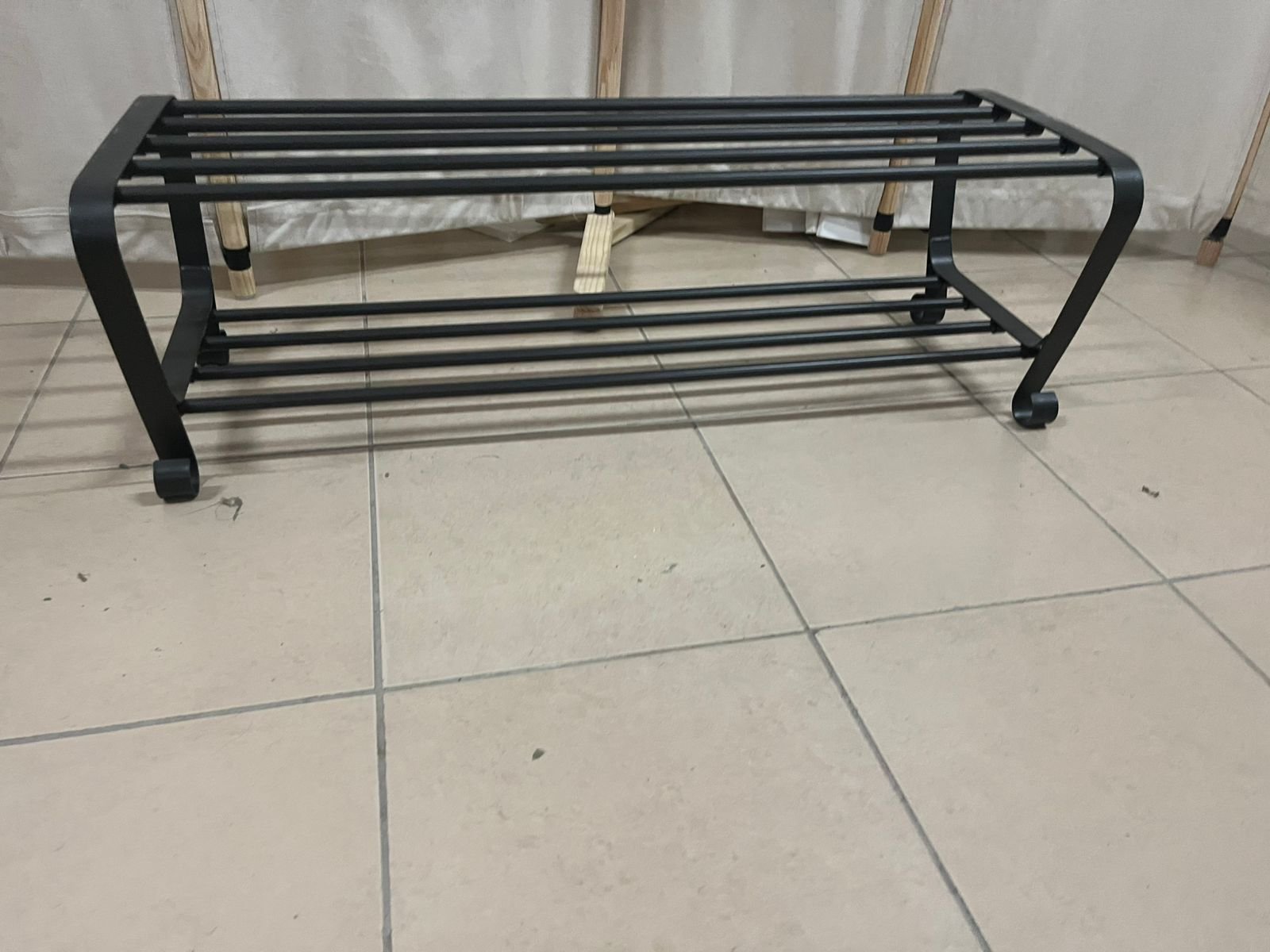 IKEA BAGGEBO shelving unit in black - Image 8