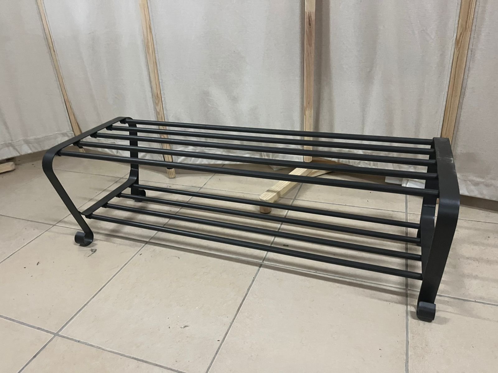 IKEA BAGGEBO shelving unit in black