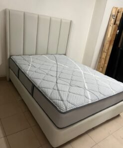 bed with mattress