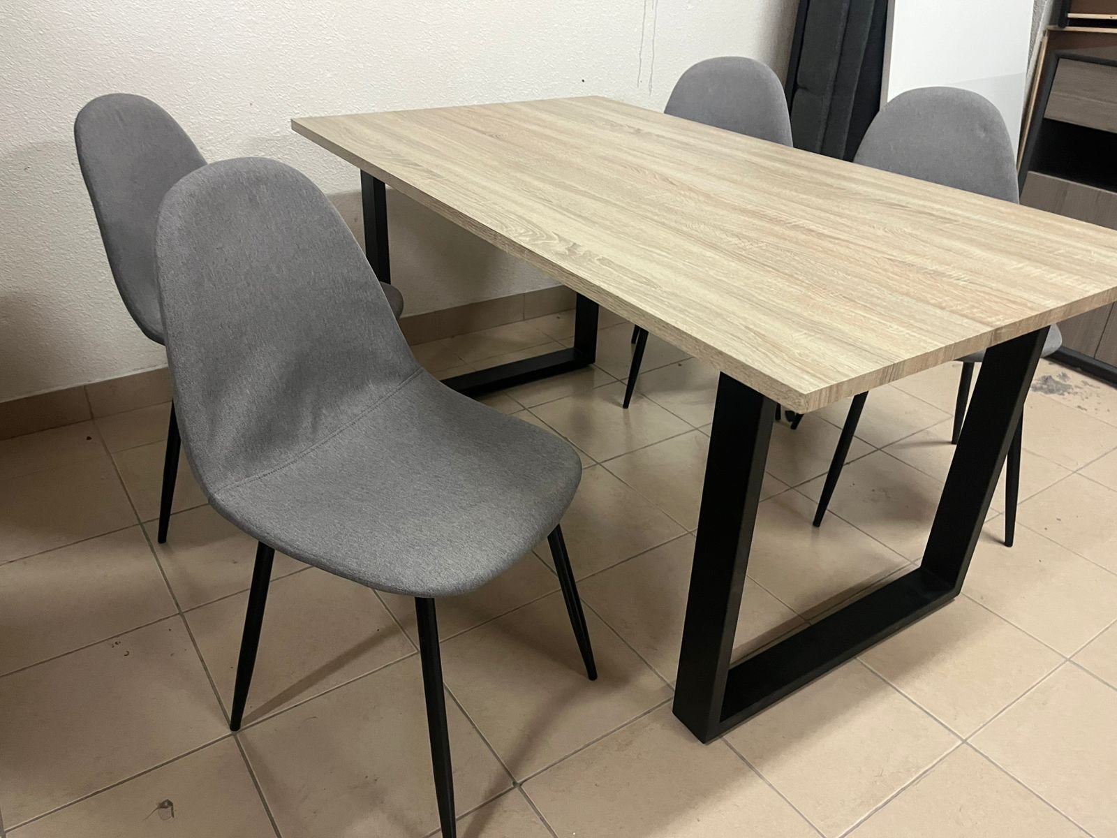 Dining table with 4 chairs from Home Centre - Image 9
