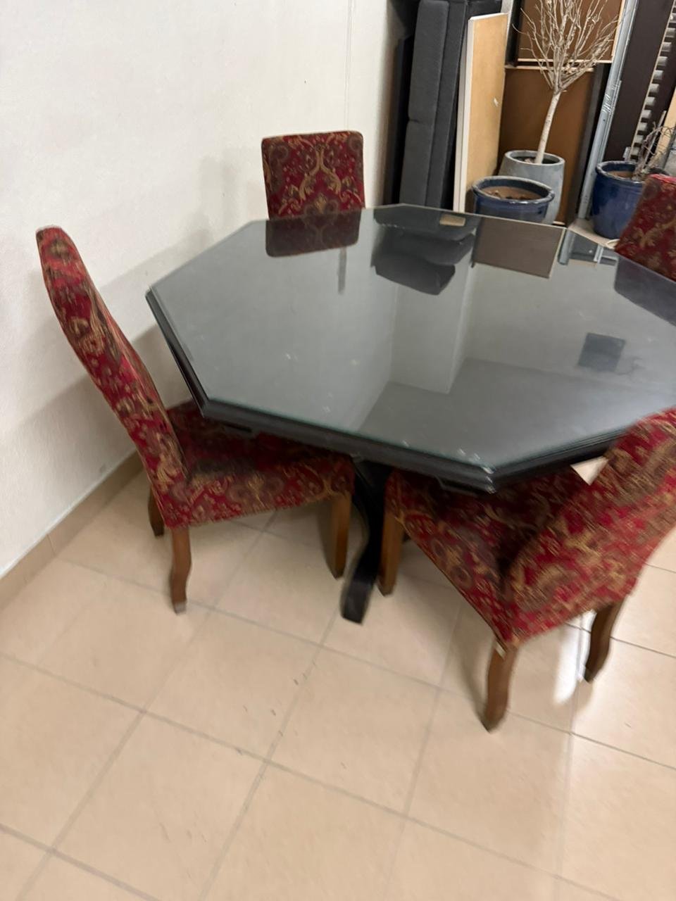 Dining table with four chairs from The One - Image 3