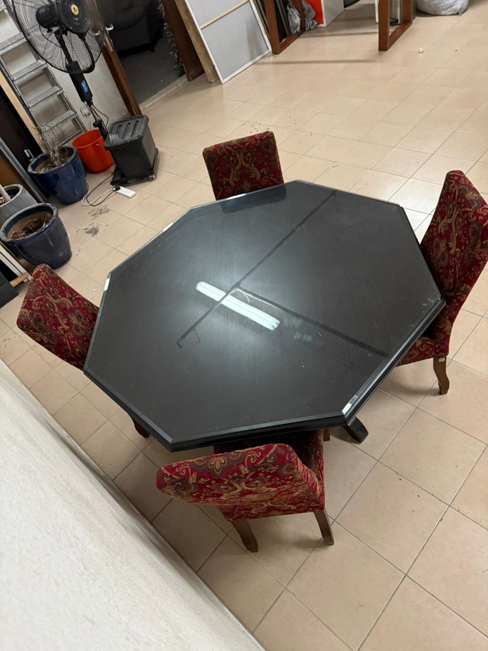 Dining table with four chairs from The One - Image 7