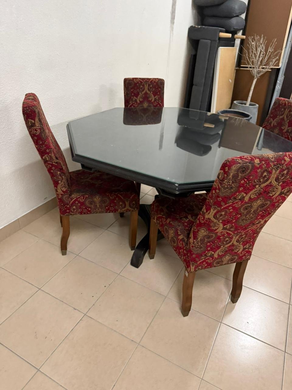 Dining table with four chairs from The One - Image 8