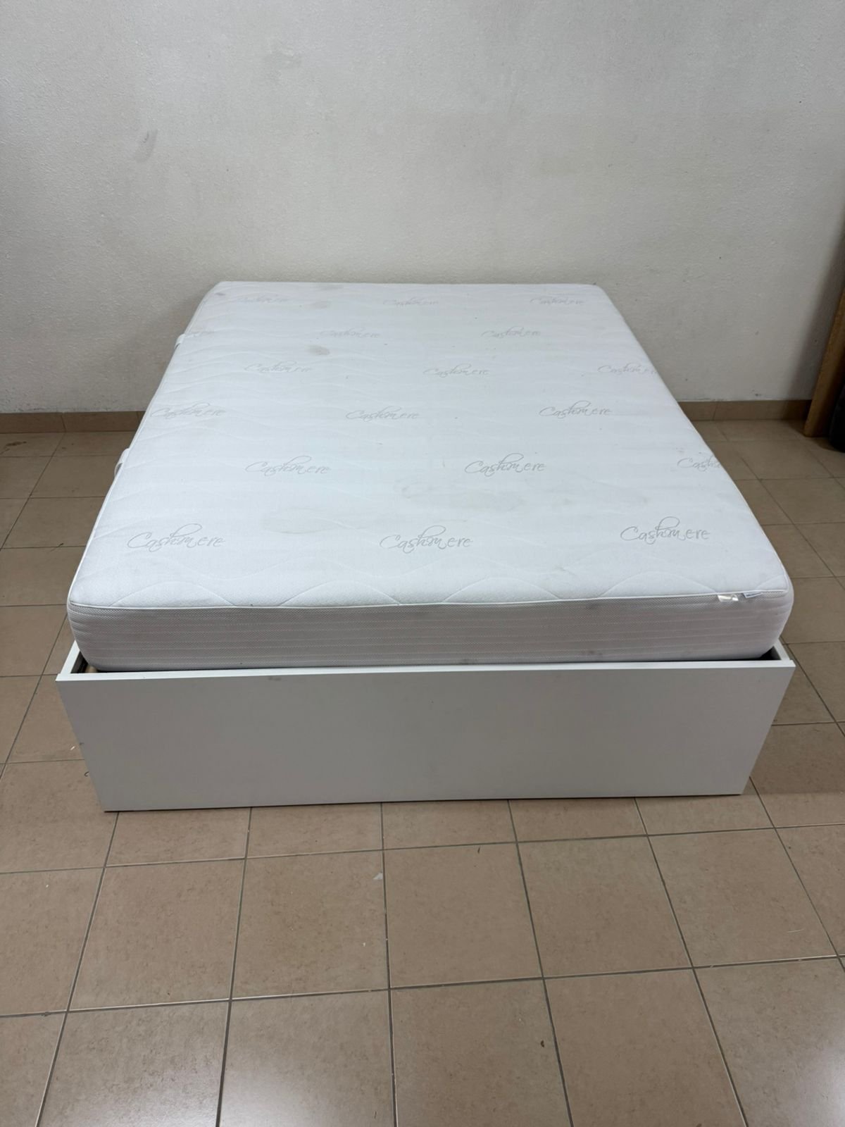 IKEA Bremence bed in white with storage drawers - Image 11