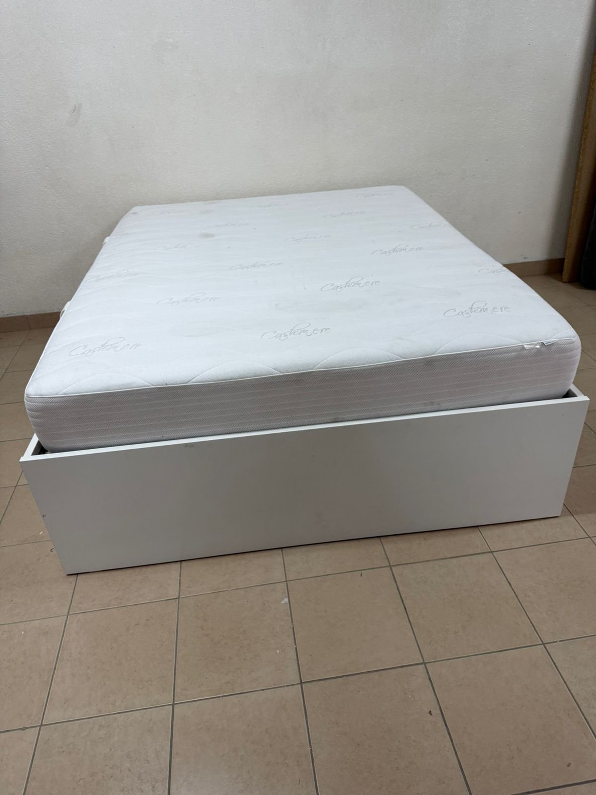 IKEA Bremence bed in white with storage drawers - Image 14