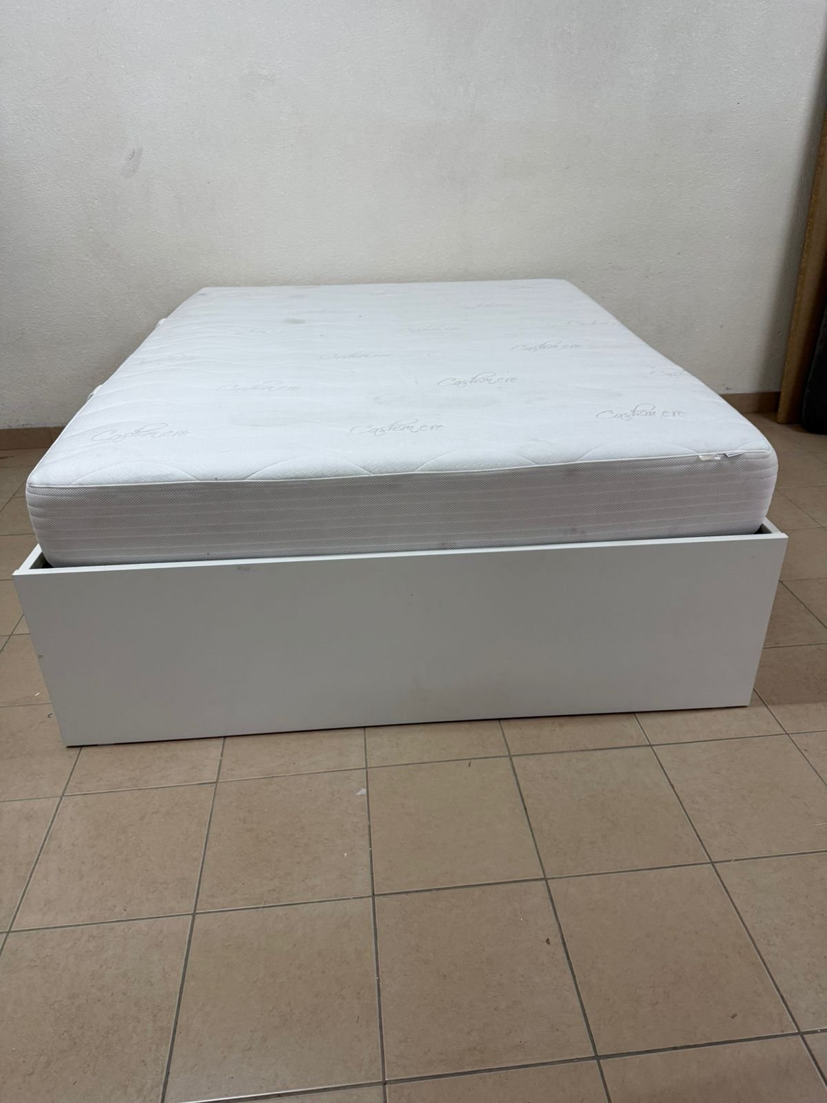 IKEA Bremence bed in white with storage drawers - Image 18