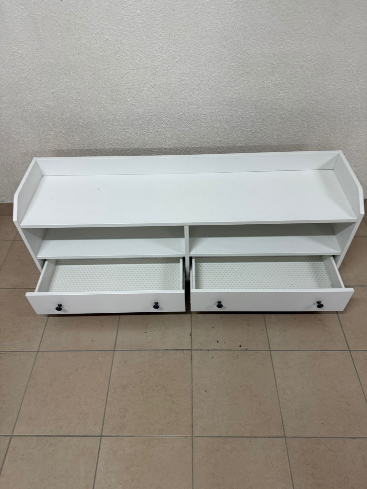 IKEA HAUGA TV stand in white. - Image 2