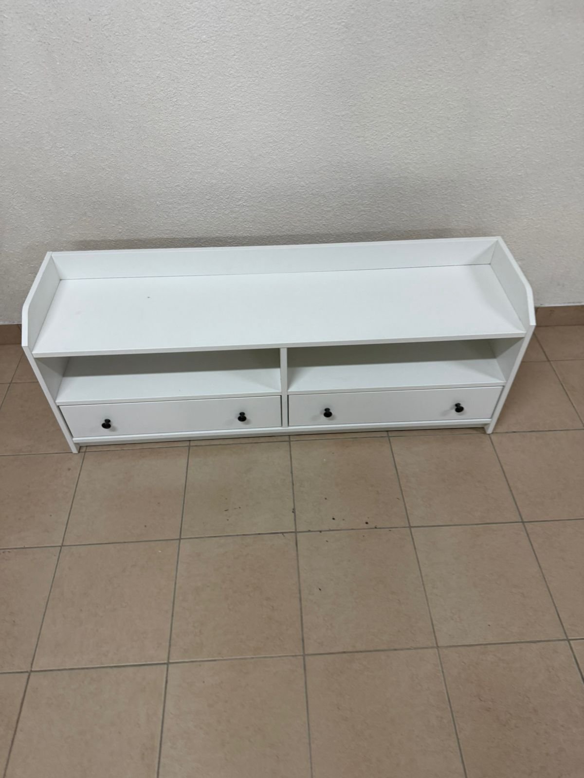IKEA HAUGA TV stand in white. - Image 3