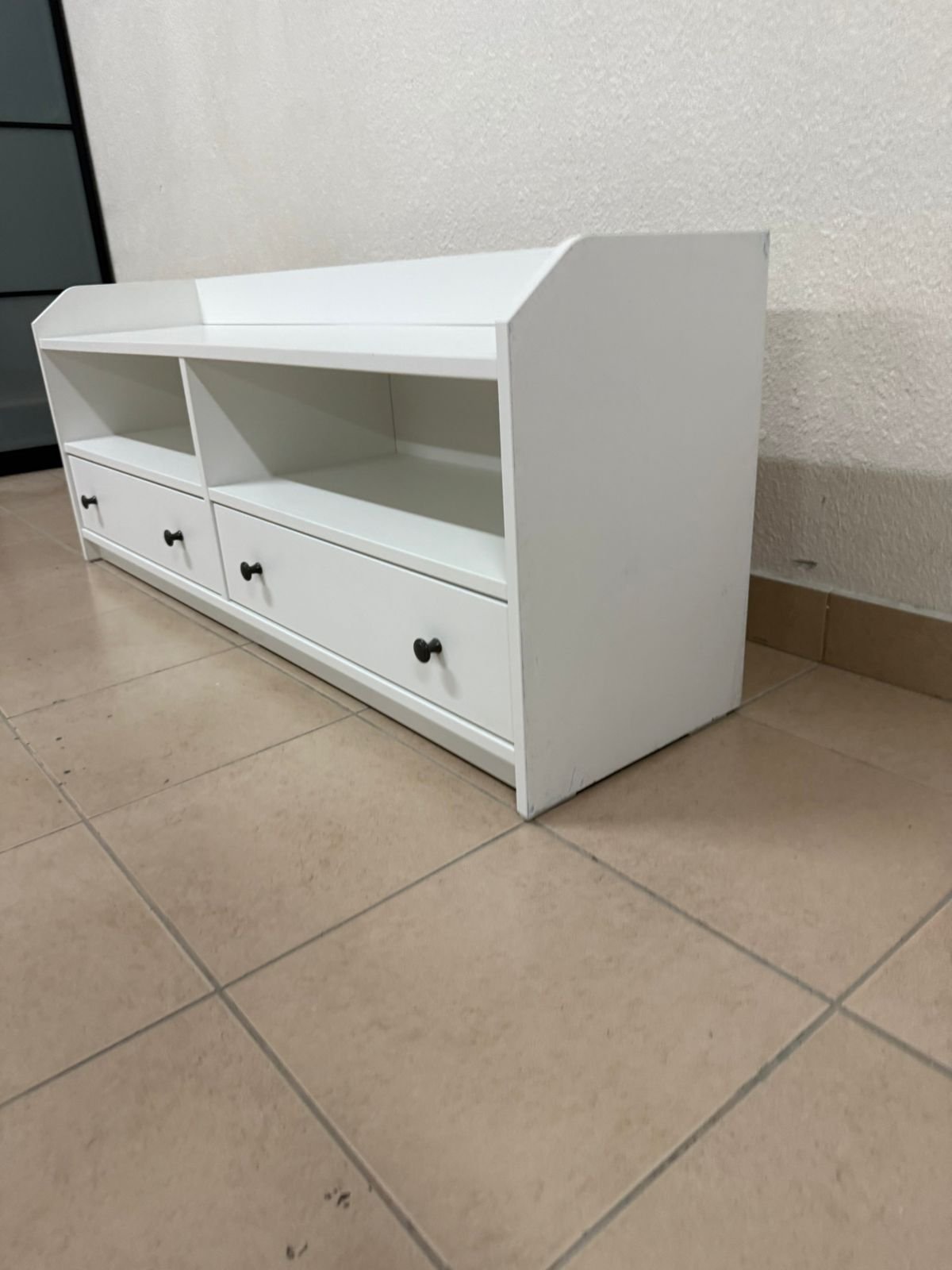 IKEA HAUGA TV stand in white. - Image 5