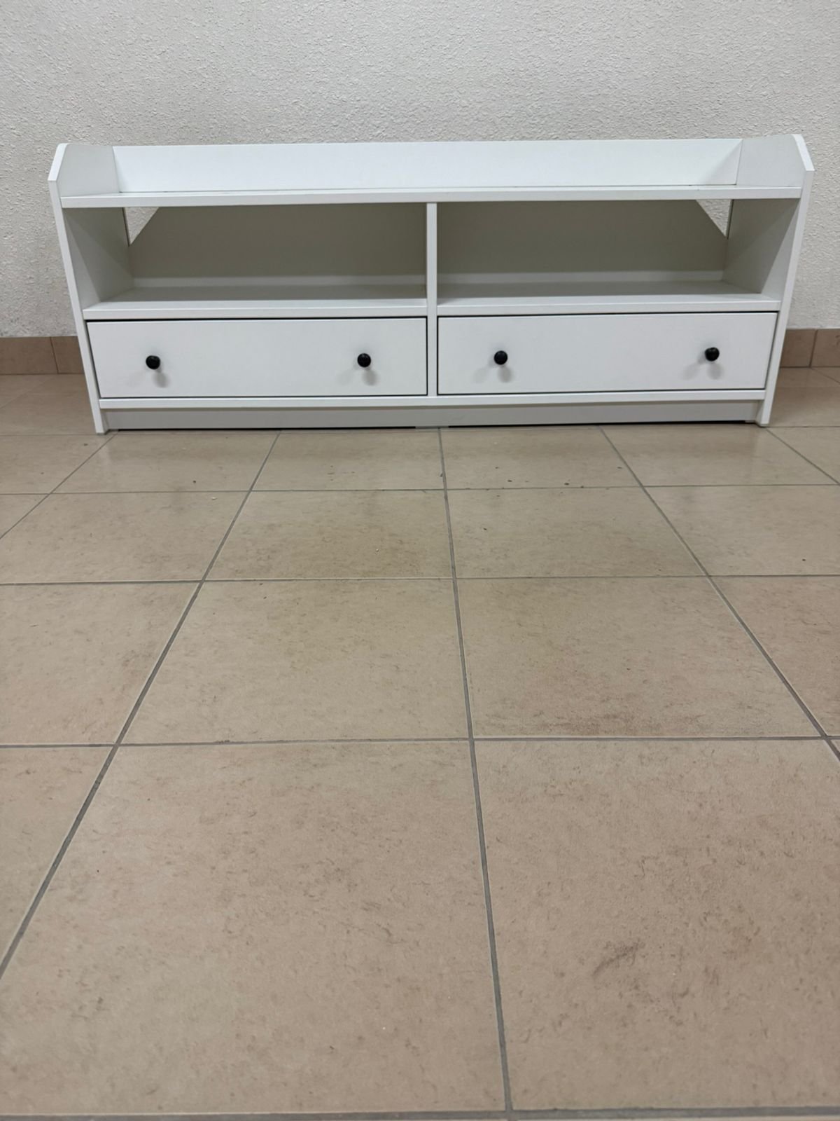 IKEA HAUGA TV stand in white. - Image 7