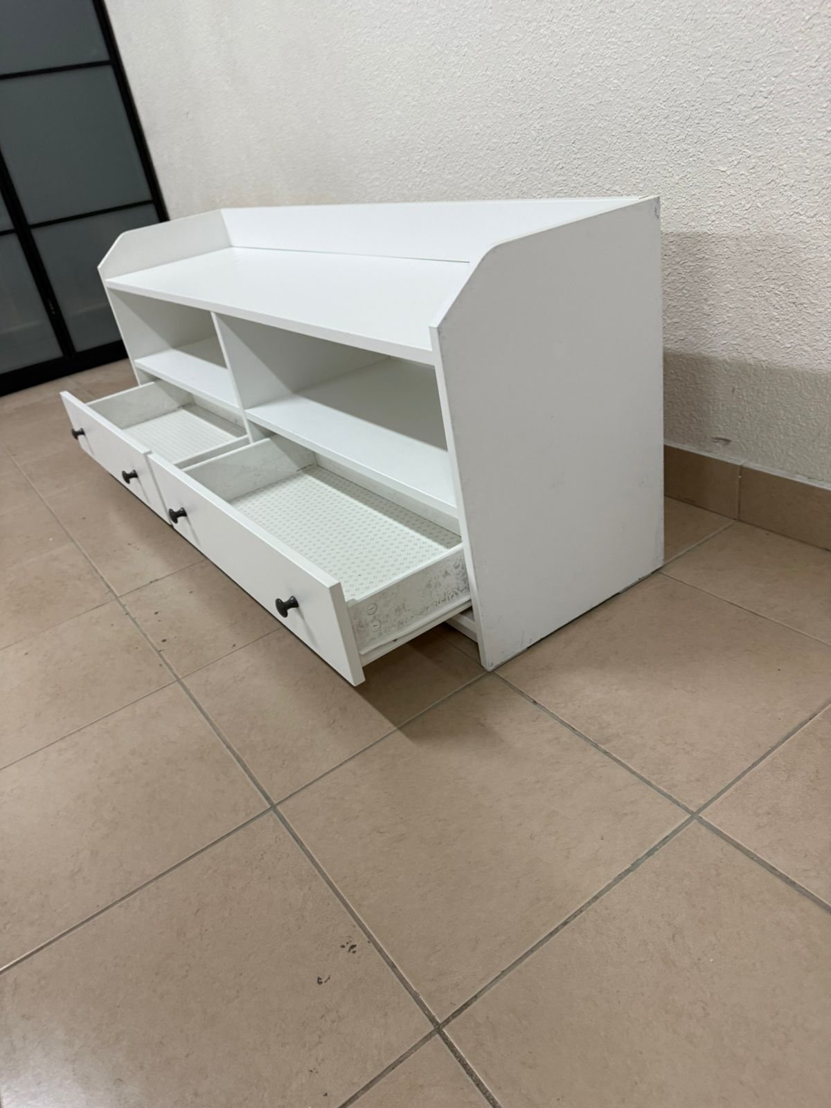 IKEA HAUGA TV stand in white. - Image 9