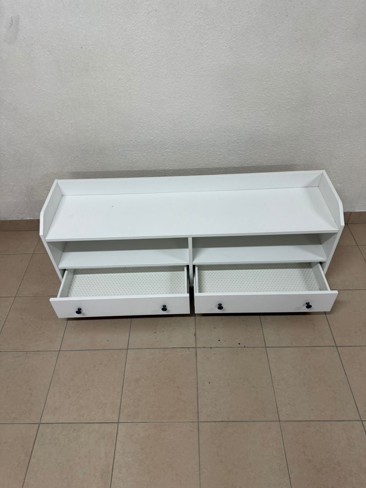 IKEA HAUGA TV stand in white. - Image 10