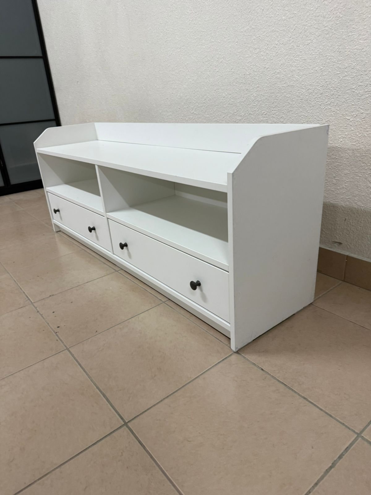 IKEA HAUGA TV stand in white. - Image 11