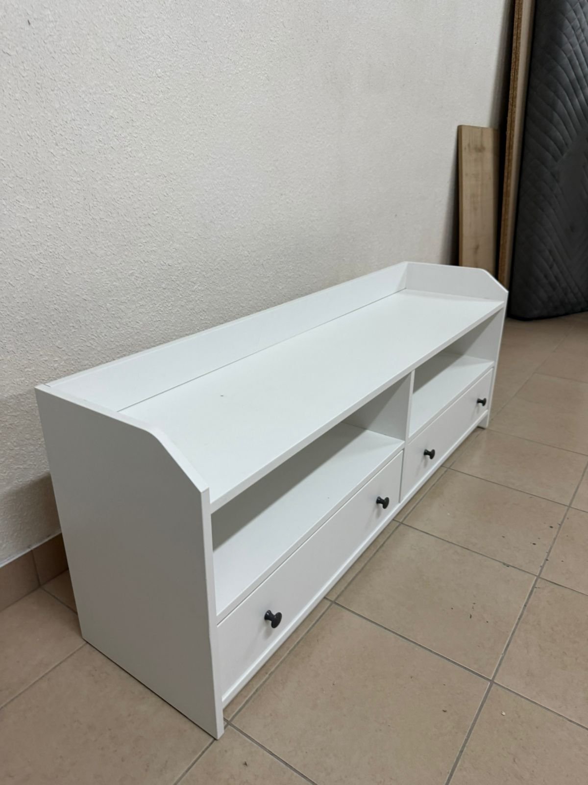 IKEA HAUGA TV stand in white.