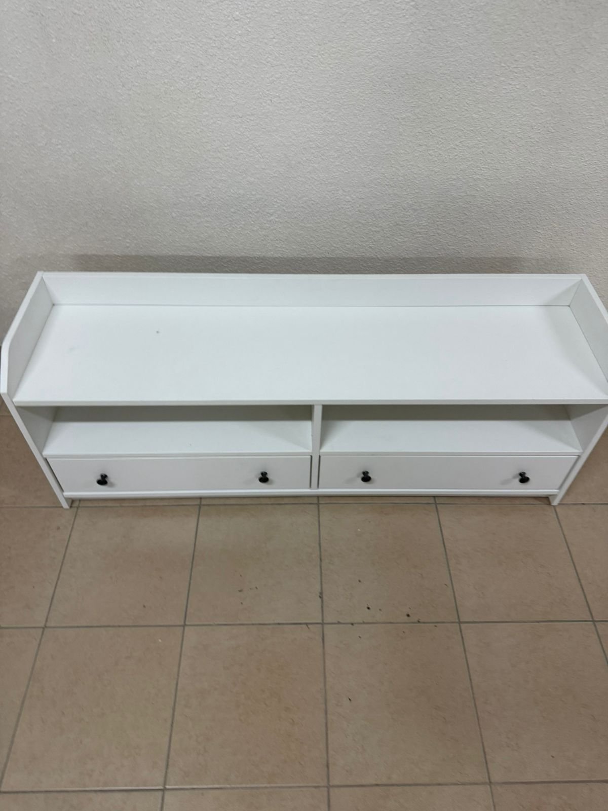 IKEA HAUGA TV stand in white. - Image 13