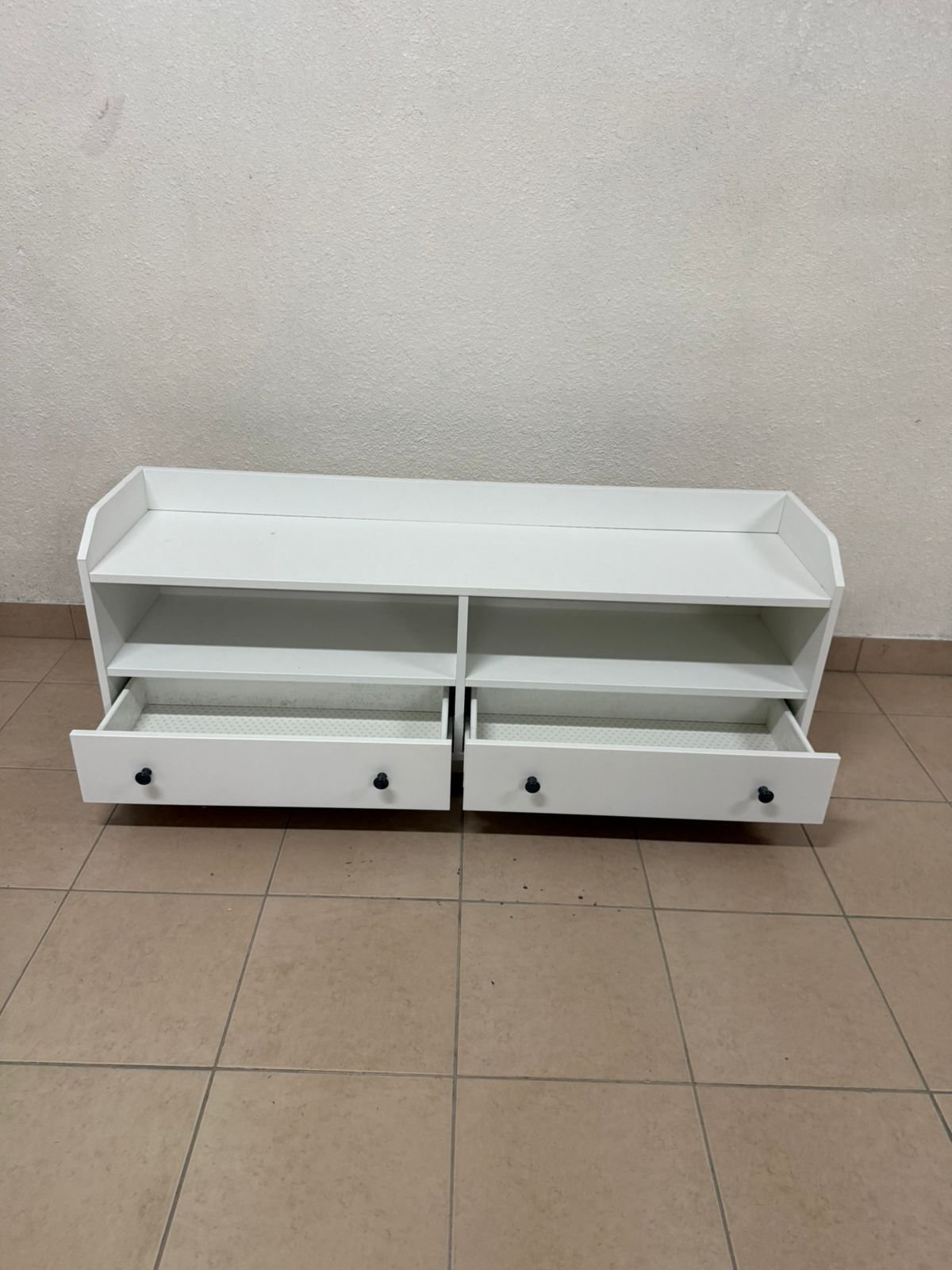 IKEA HAUGA TV stand in white. - Image 14