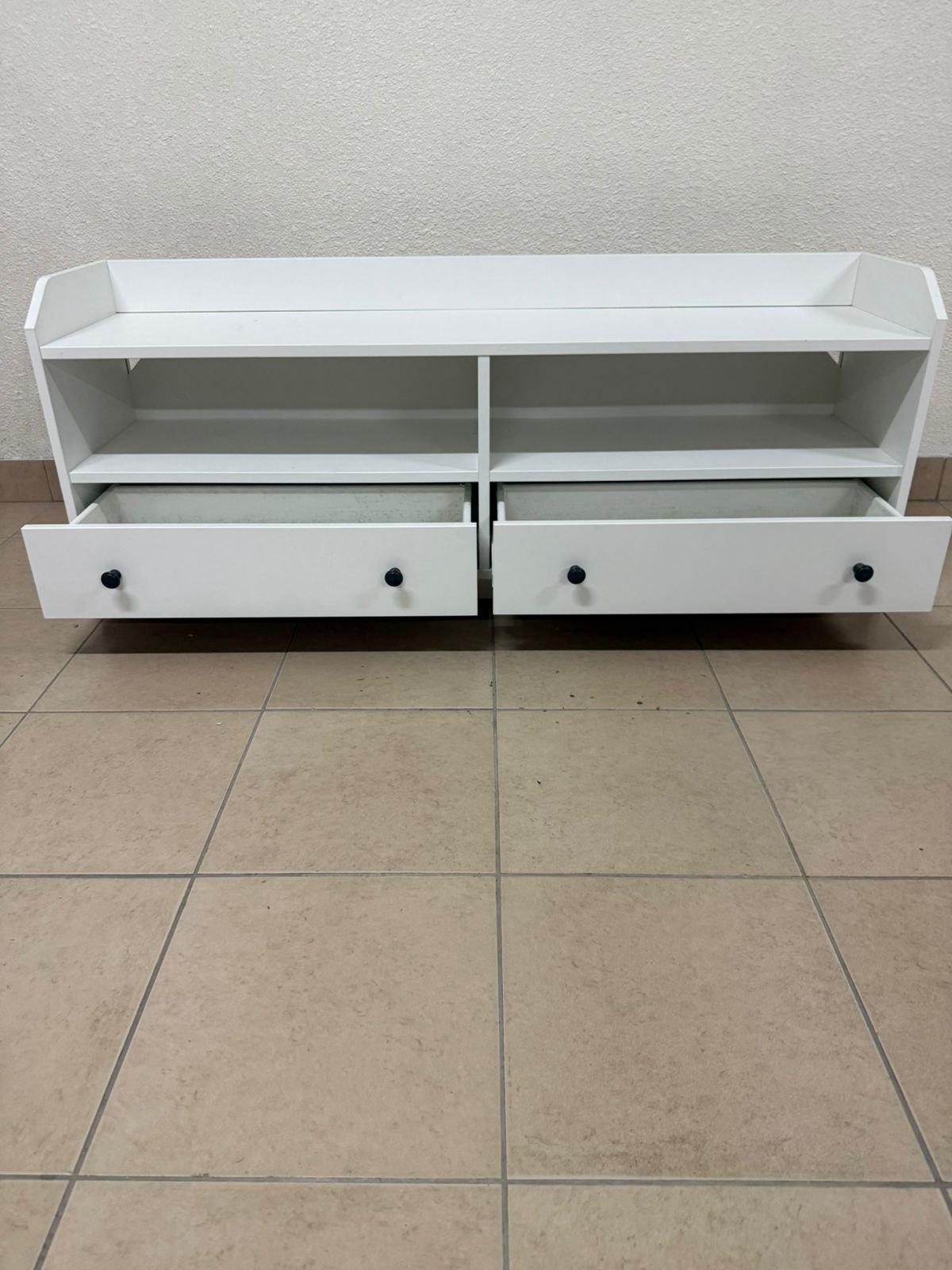 IKEA HAUGA TV stand in white. - Image 15