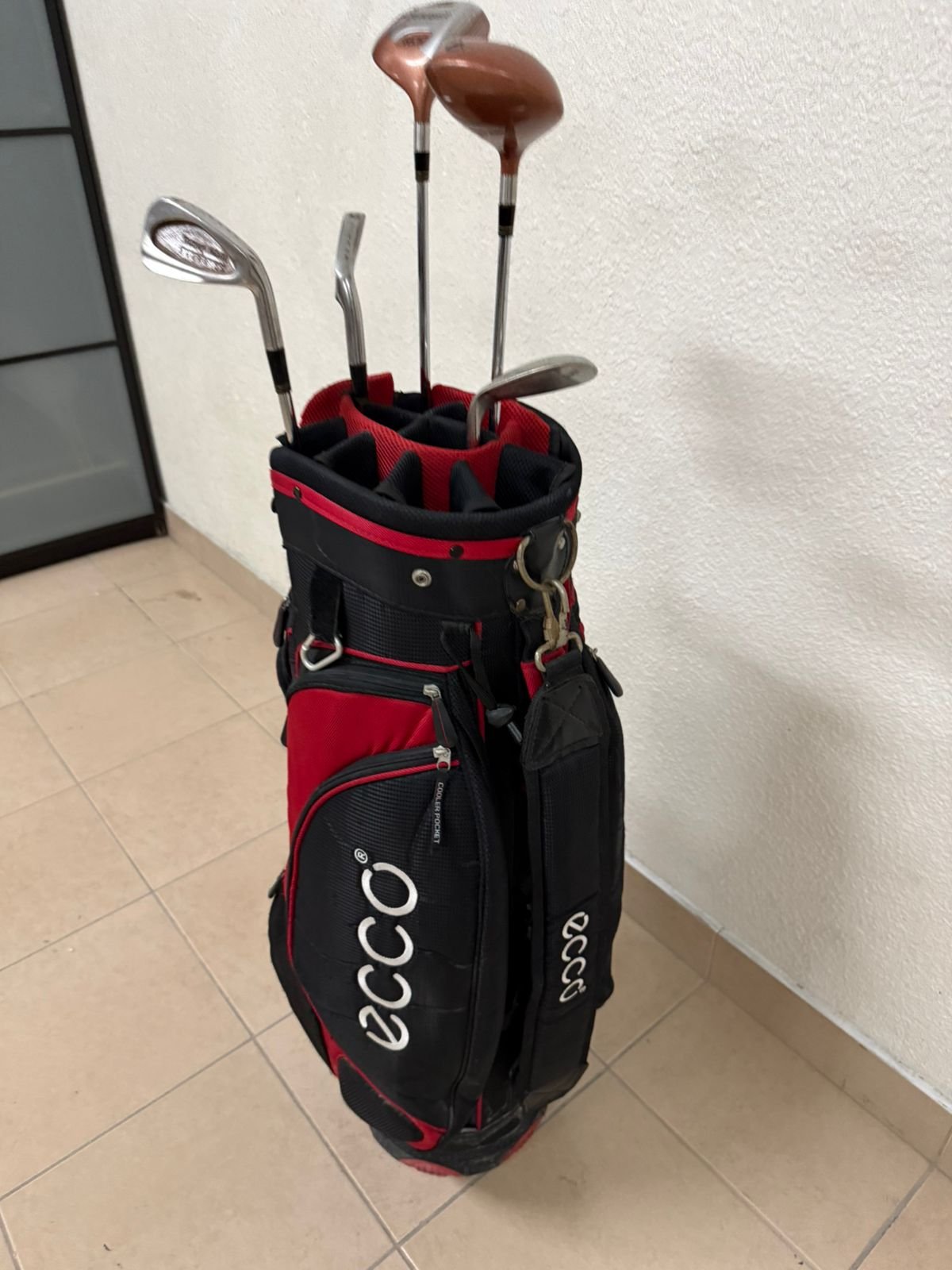 A complete set of golf clubs with a carrying case. - Image 5