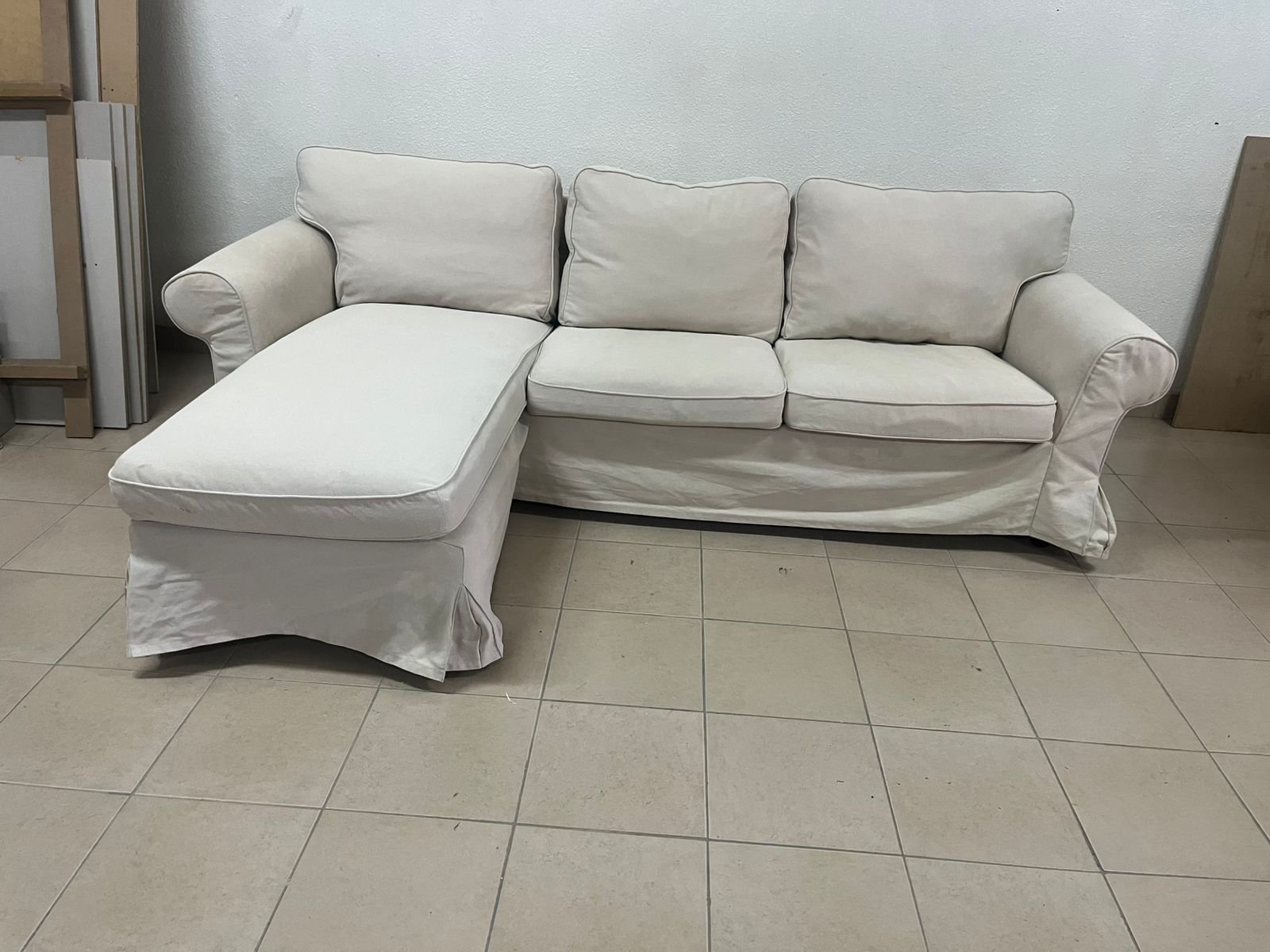 IKEA three-seater sofa with a beige chaise lounge from IKEA - Image 10