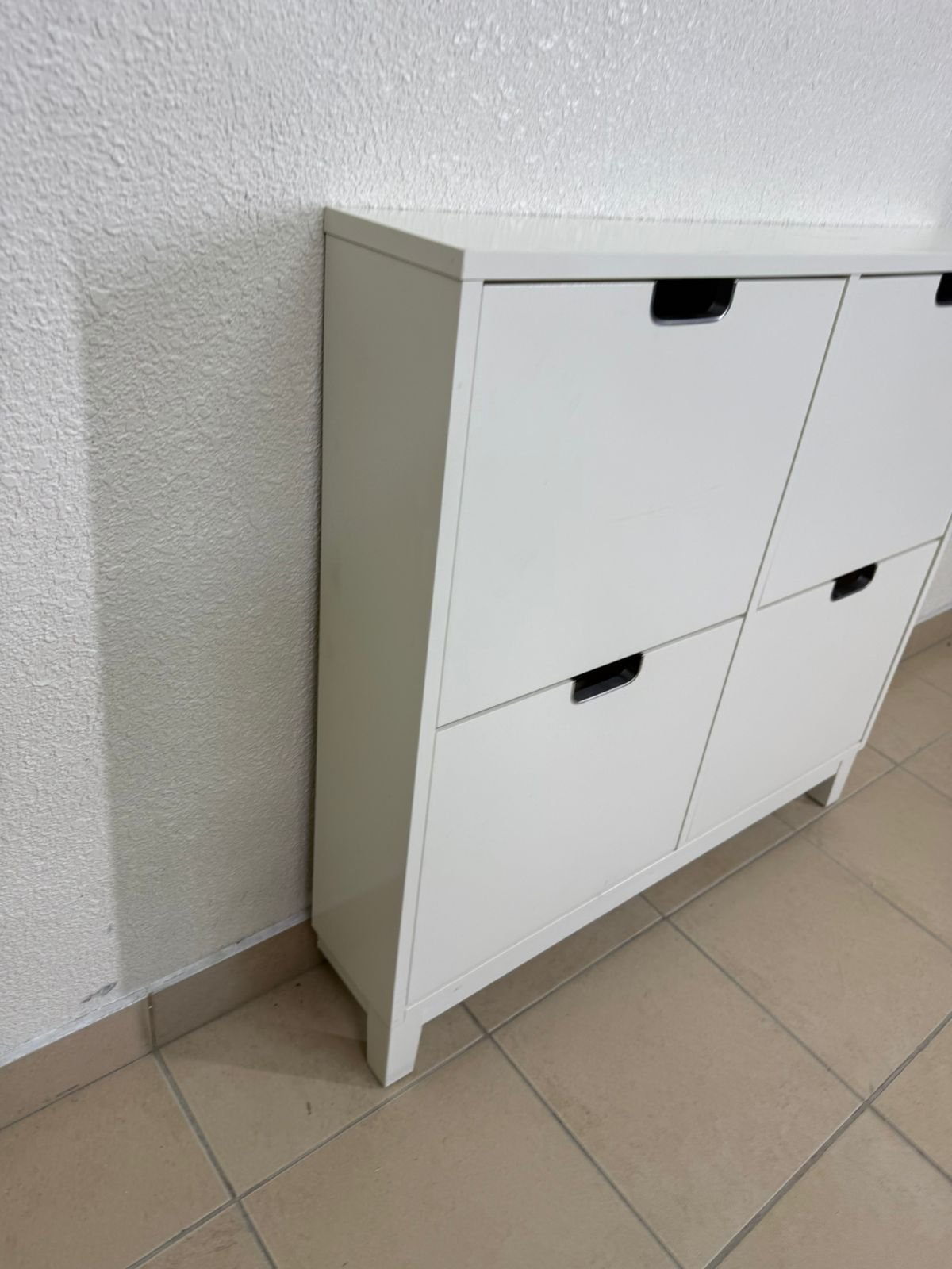 STÄLL 4-compartment shoe cabinet from IKEA in white - Image 6