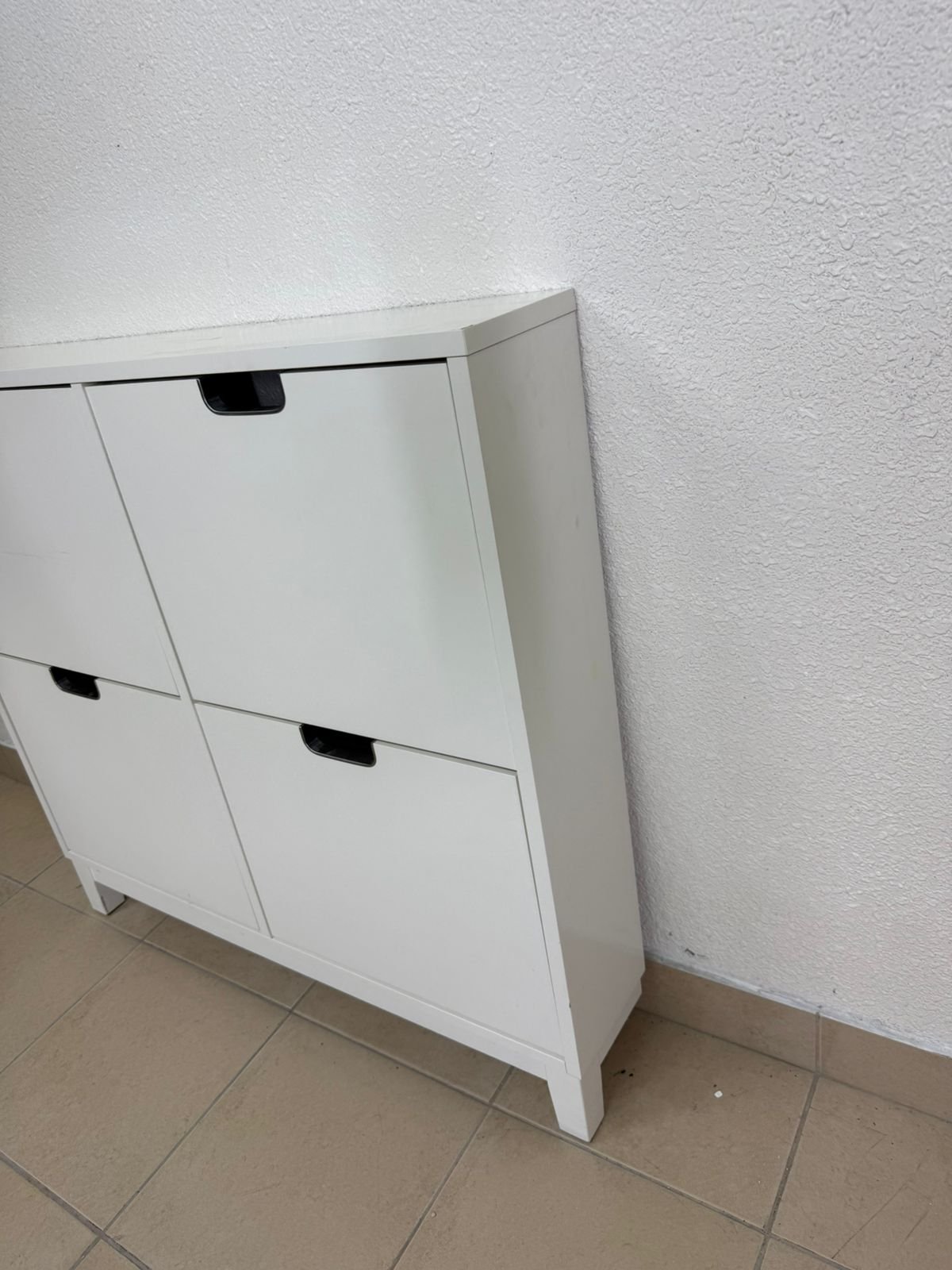 STÄLL 4-compartment shoe cabinet from IKEA in white - Image 9