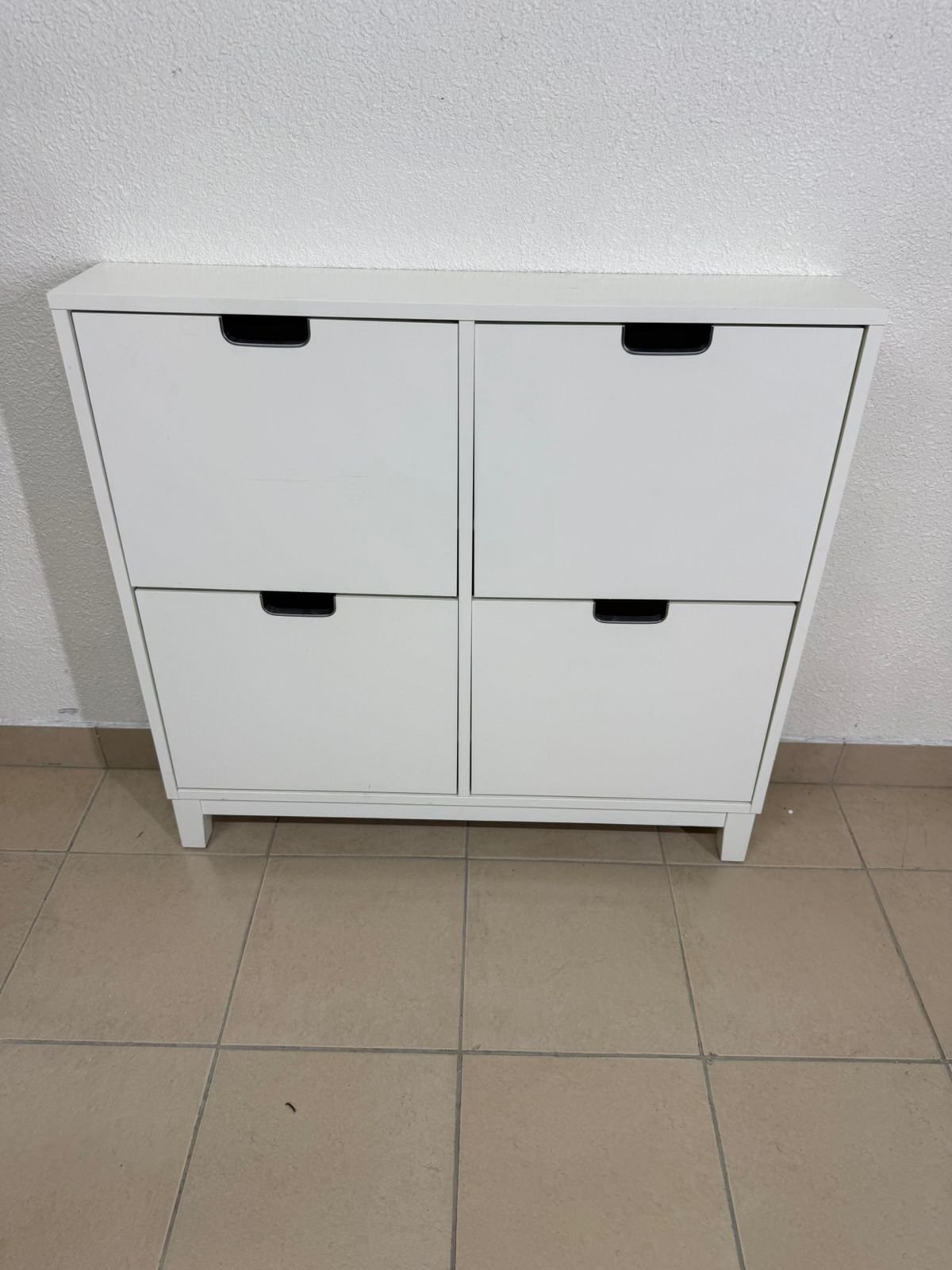 STÄLL 4-compartment shoe cabinet from IKEA in white - Image 4