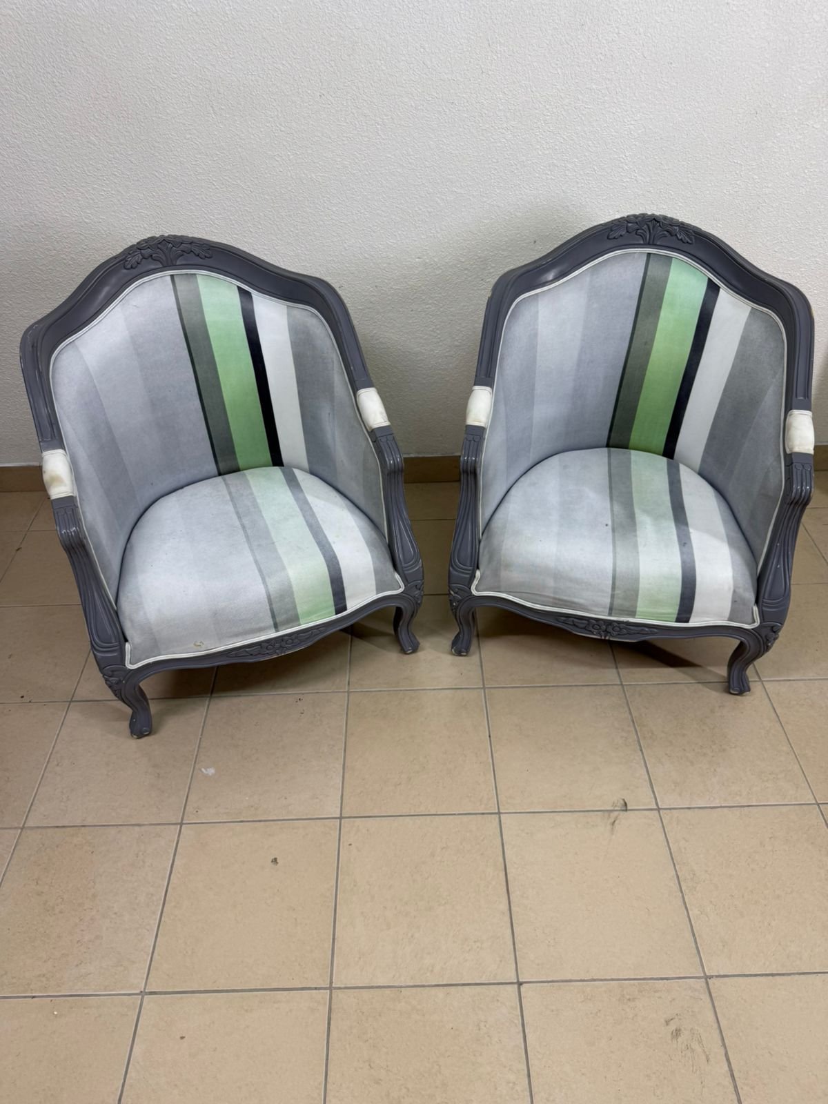 Two French-style armchairs - Image 3