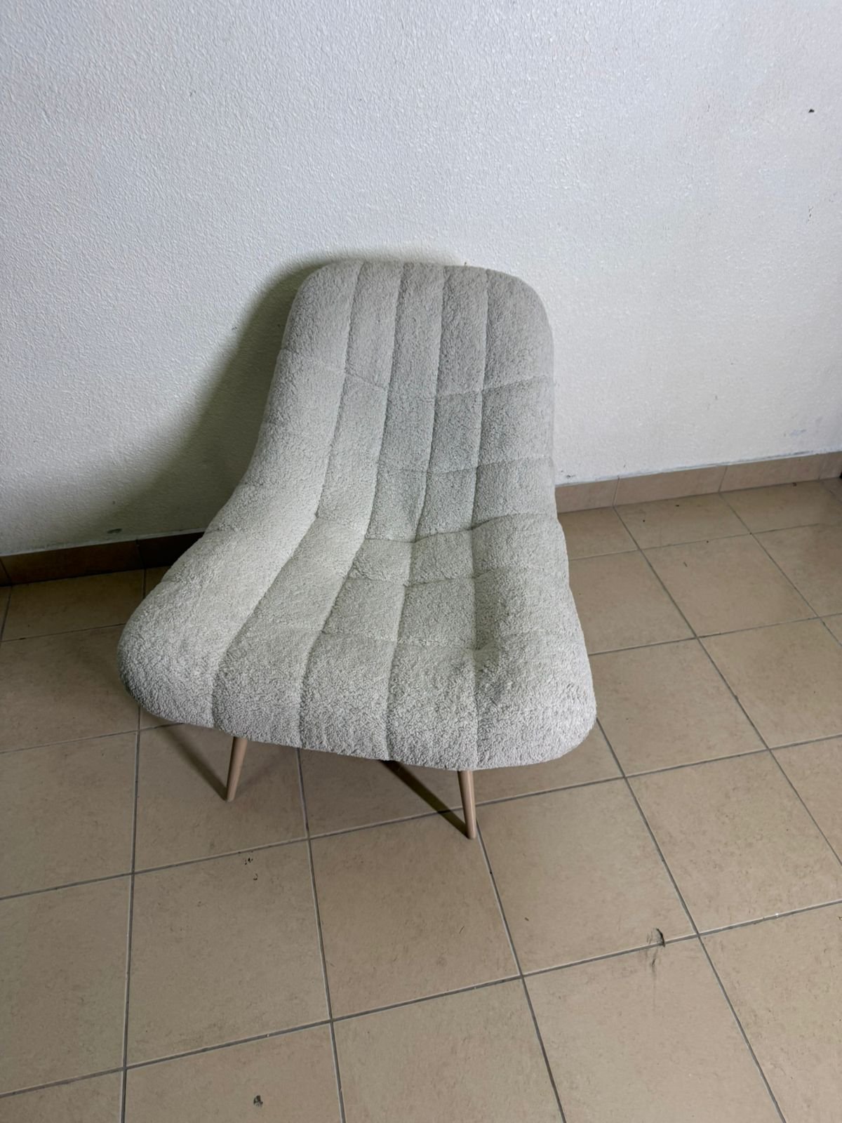The chair is the Aubrey stool in cream, upholstered in Boucle fabric by Ashcroft. - Image 6