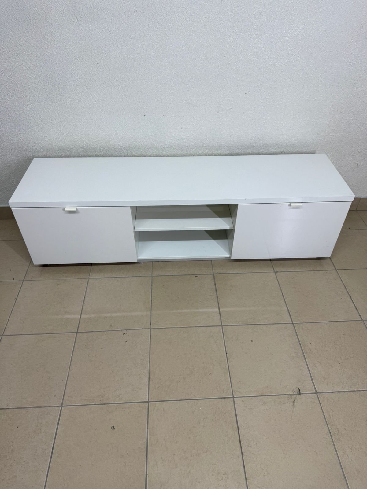 IKEA TV stand, glossy white - Image 10