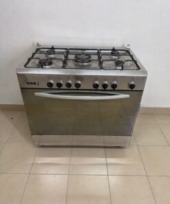 Glem Gas brand freestanding stainless steel gas oven.