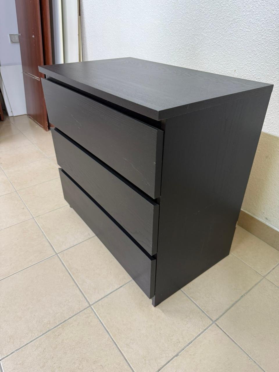 MALM chest of drawers from IKEA in dark brown