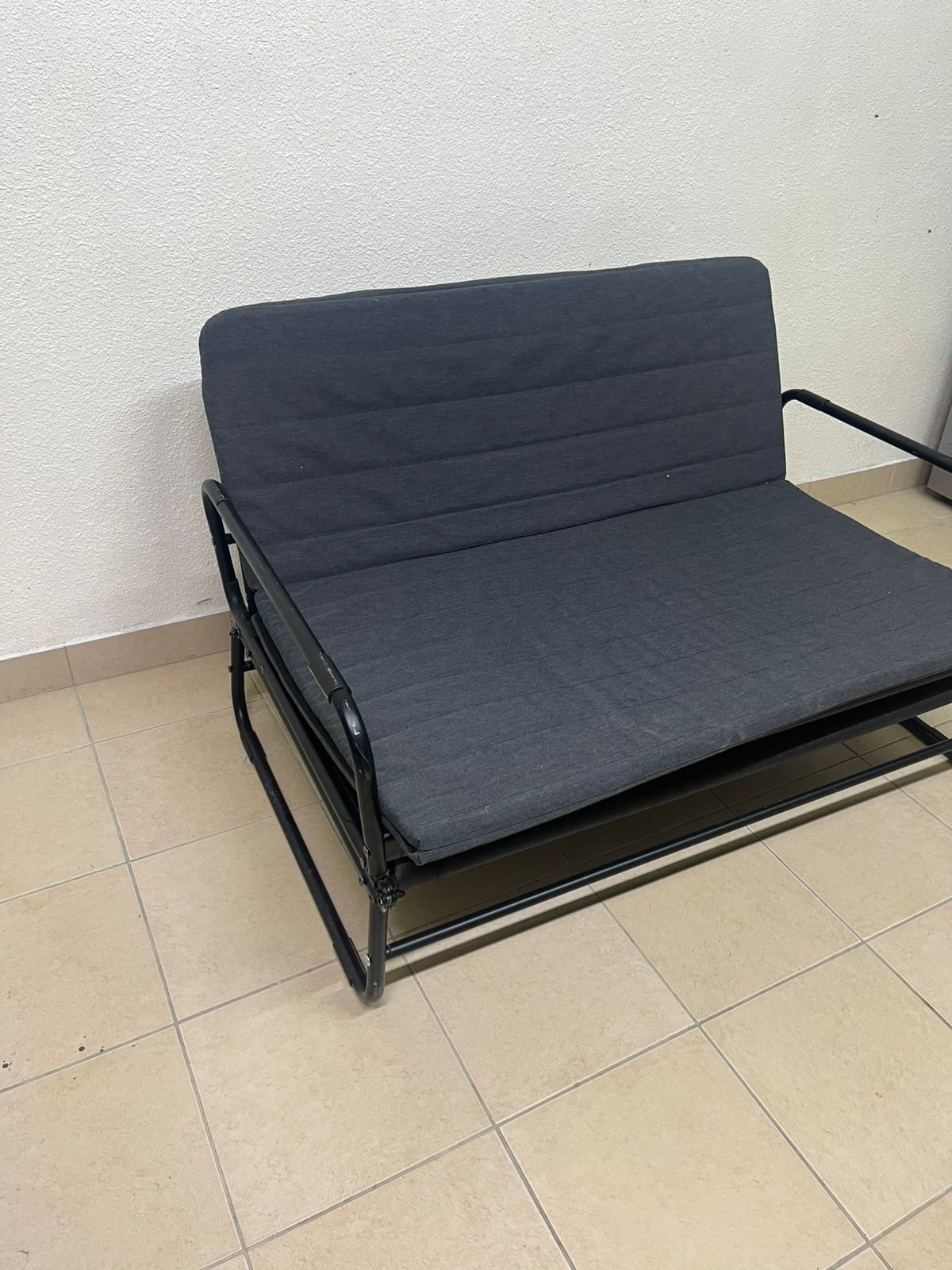 IKEA HAMMARN sofa bed in dark gray. - Image 2