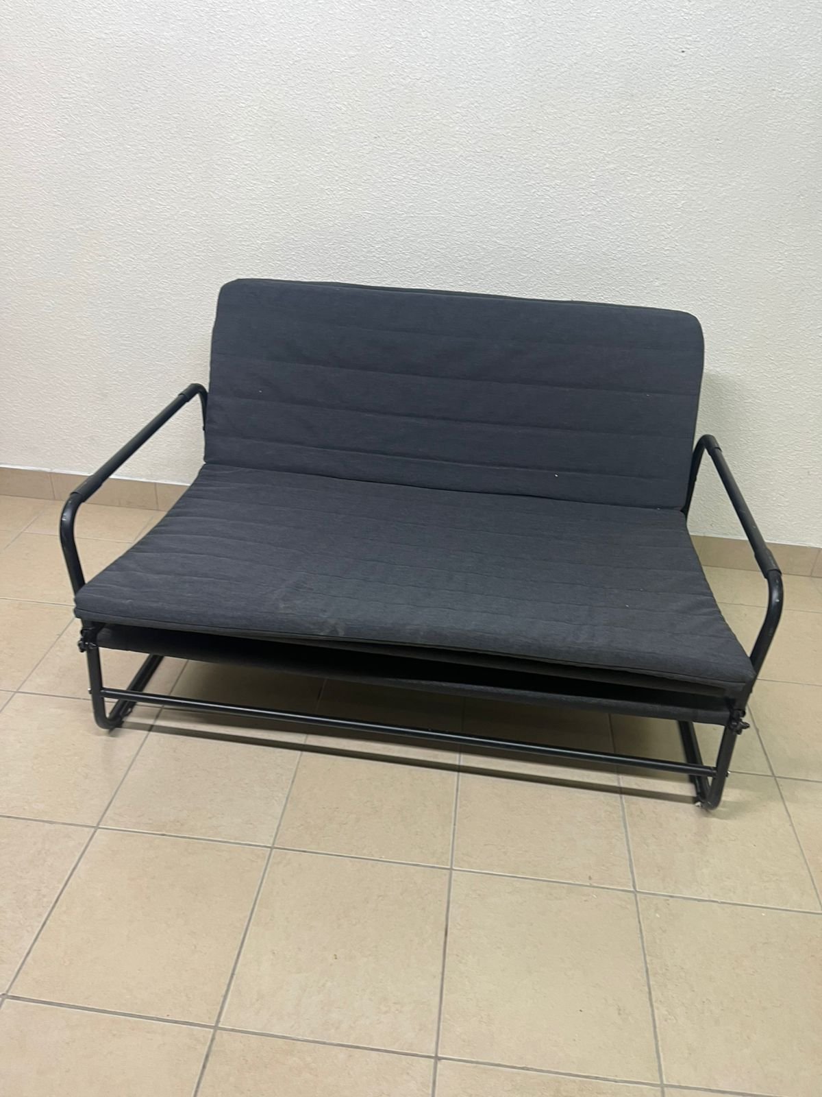 IKEA HAMMARN sofa bed in dark gray. - Image 3