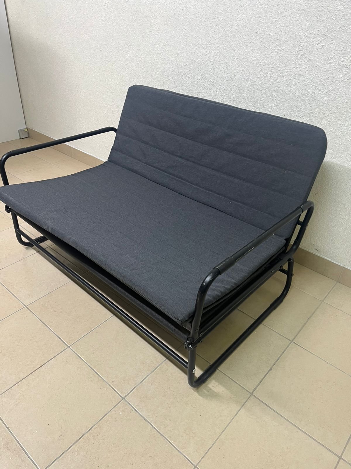 IKEA HAMMARN sofa bed in dark gray. - Image 5