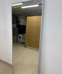 Mirror with a thin silver metal frame